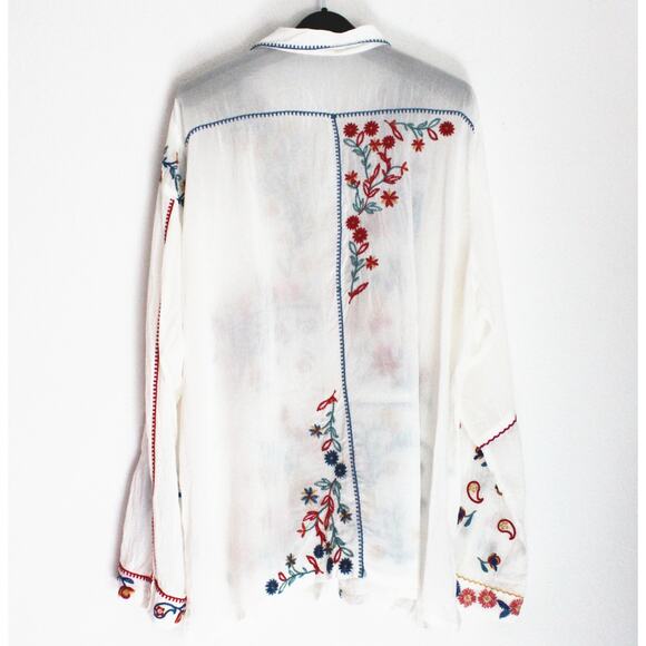 NEW JOHNNY WAS Zodea Almeria Embroidered Blouse, Size XL - Picture 3 of 10